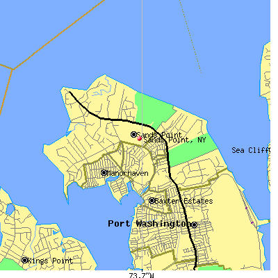 Sands Point map