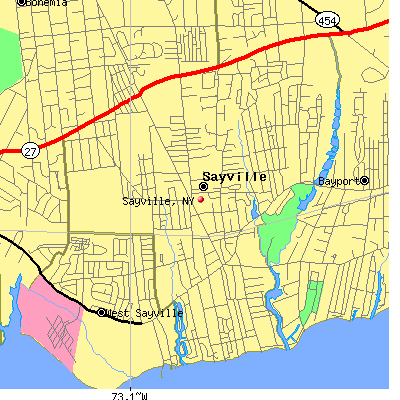 Sayville map