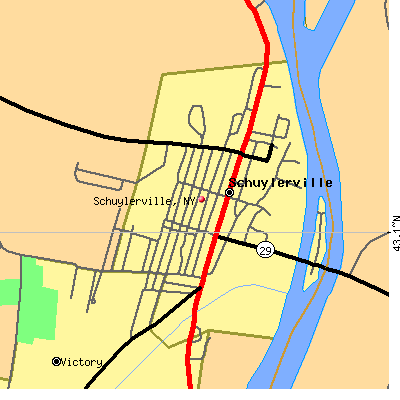 Schuylerville map