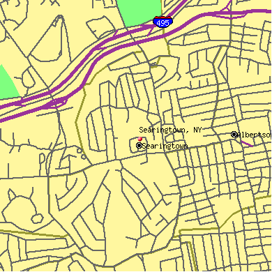Searingtown map