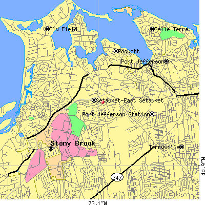 Setauket-East Setauket map