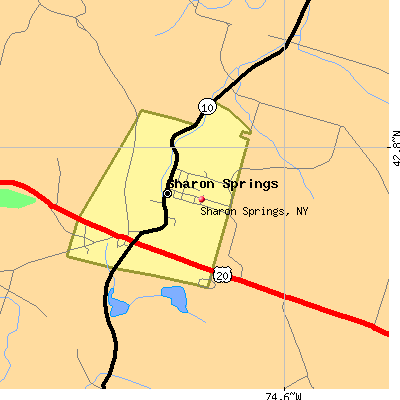 Sharon Springs map