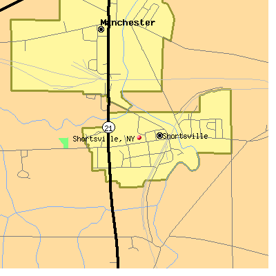 Shortsville map