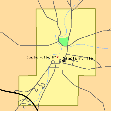 Sinclairville map