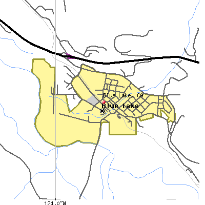 Blue Lake map