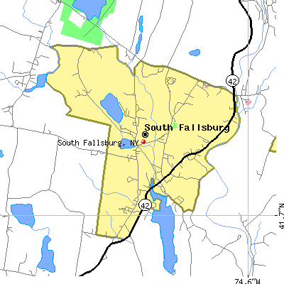 South Fallsburg map