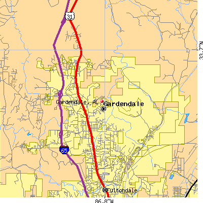 Gardendale map