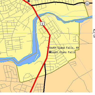 South Glens Falls map
