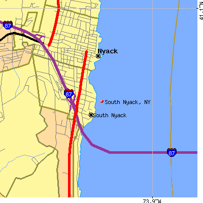 South Nyack map