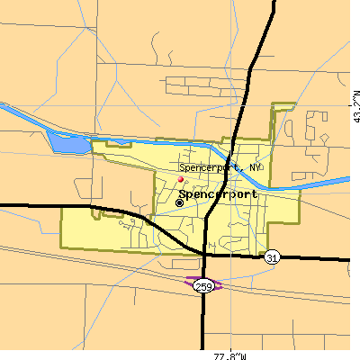 Spencerport map
