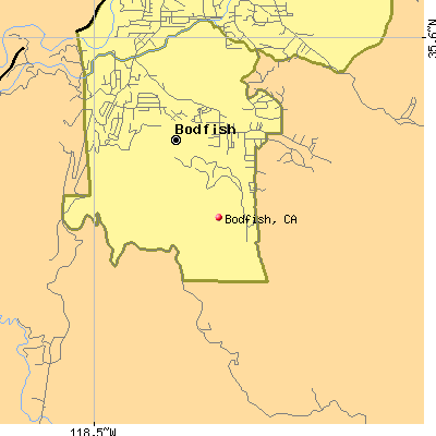 Bodfish map