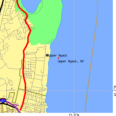 Upper Nyack map