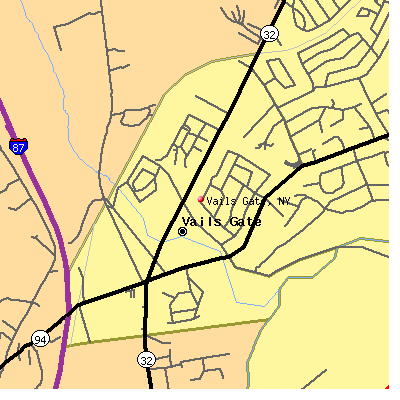 Vails Gate map