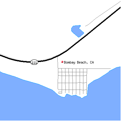 Bombay Beach map