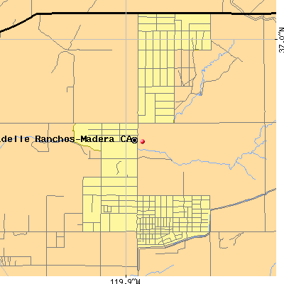 Bonadelle Ranchos-Madera Ranchos map