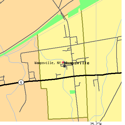 Wampsville map