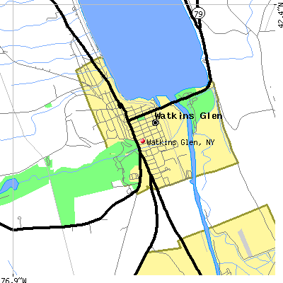 Watkins Glen map