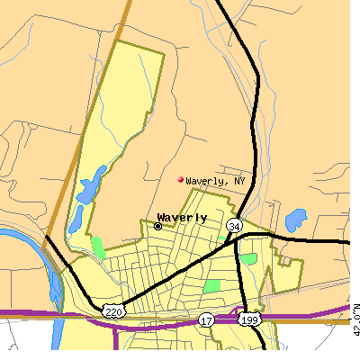 Waverly map