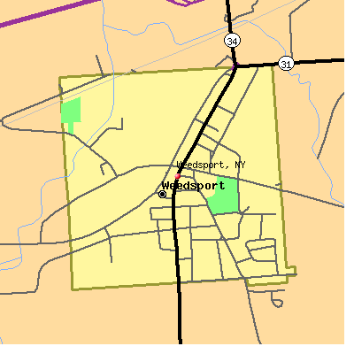 Weedsport map