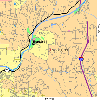 Bonsall map