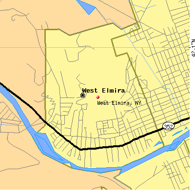 West Elmira map
