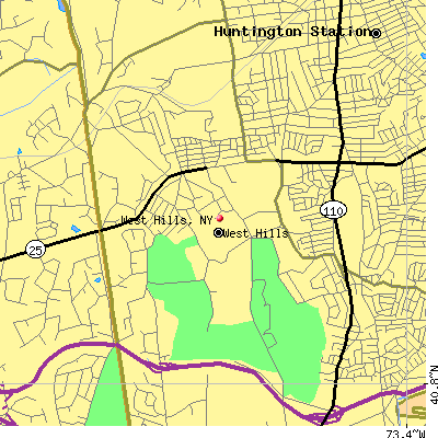 West Hills map