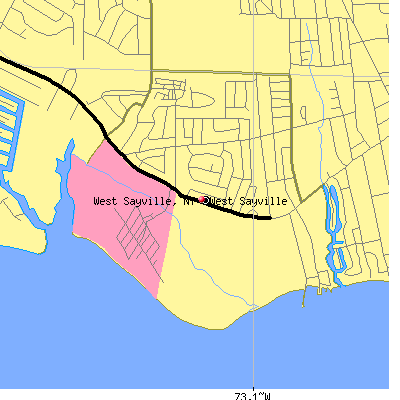 West Sayville map