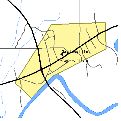 Gaylesville map
