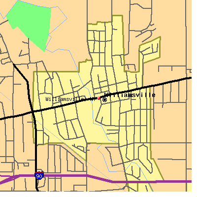 Williamsville map
