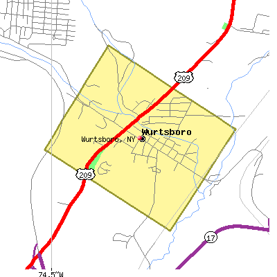 Wurtsboro map