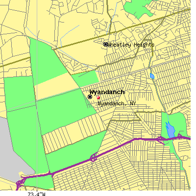 Wyandanch map