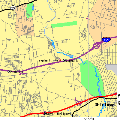 Yaphank map