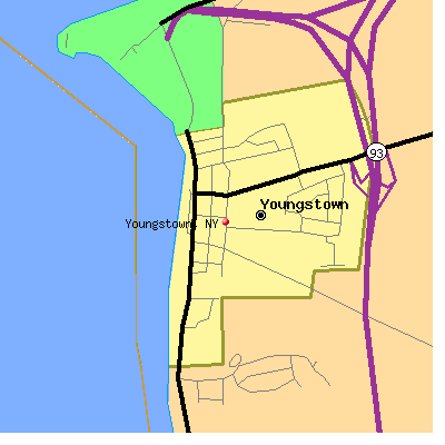 Youngstown map