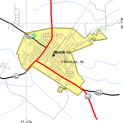 Ahoskie map