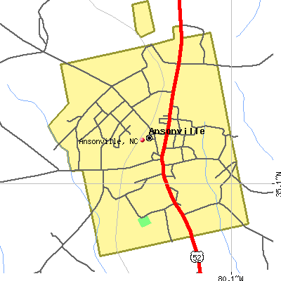 Ansonville map