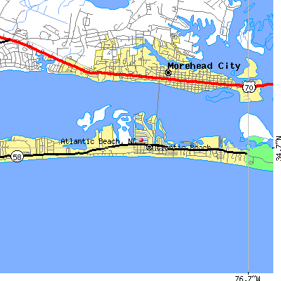 Atlantic Beach map