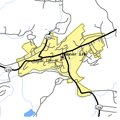 Banner Elk map
