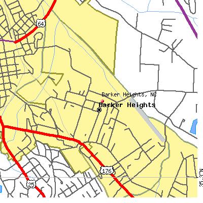 Barker Heights map