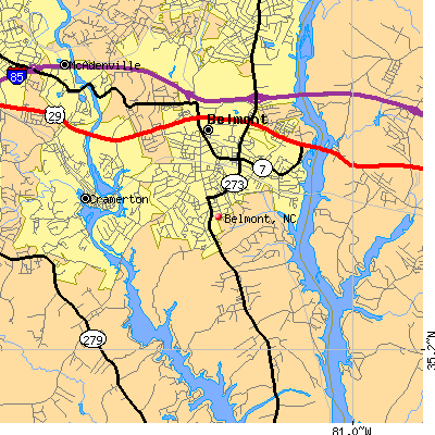 Belmont map
