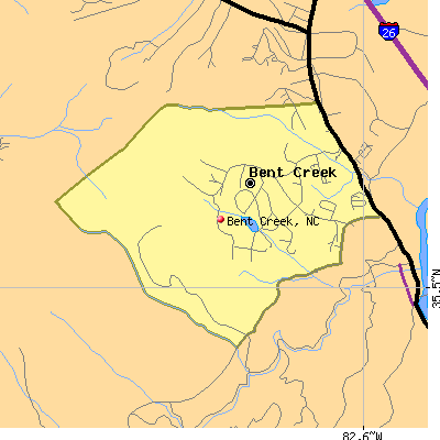 Bent Creek map
