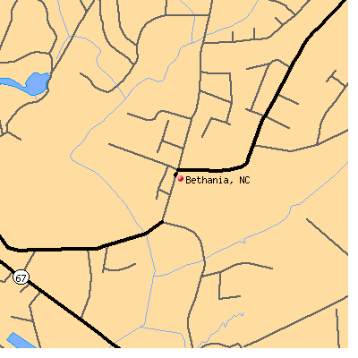 Bethania map