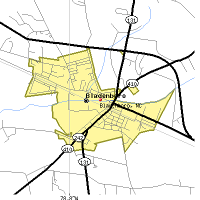 Bladenboro map