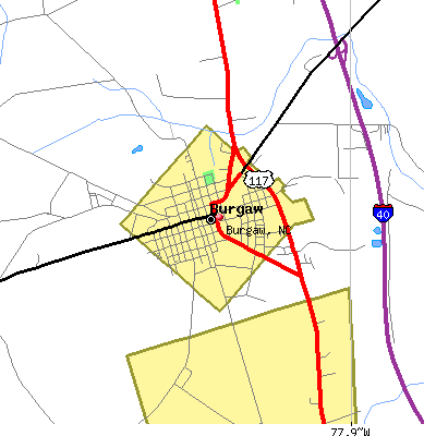Burgaw map