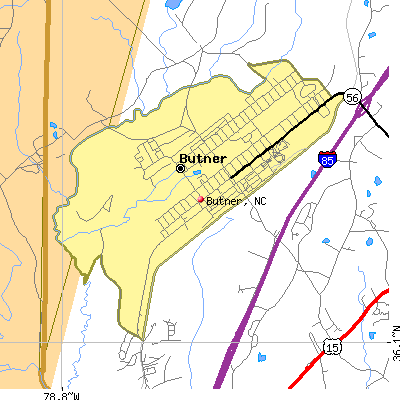 Butner map
