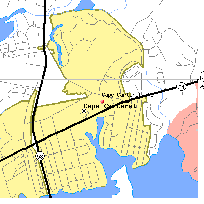 Cape Carteret map