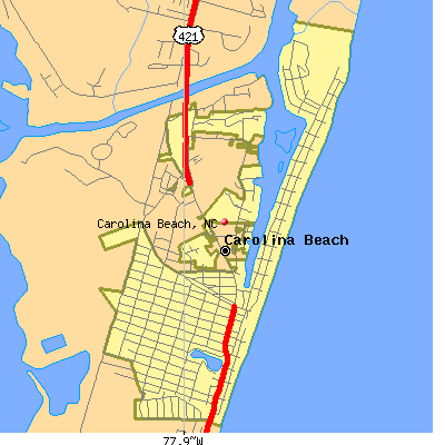 Carolina Beach map