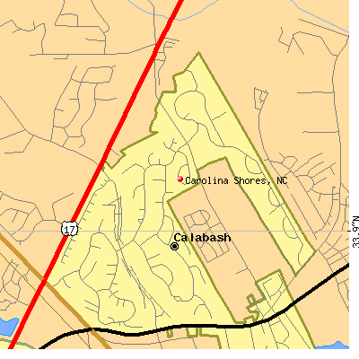 Carolina Shores map