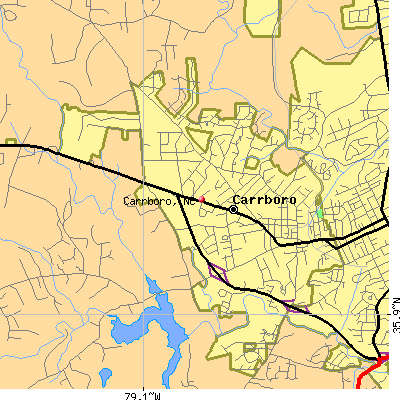 Carrboro map