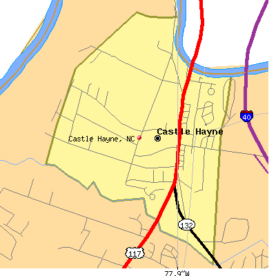 Castle Hayne map