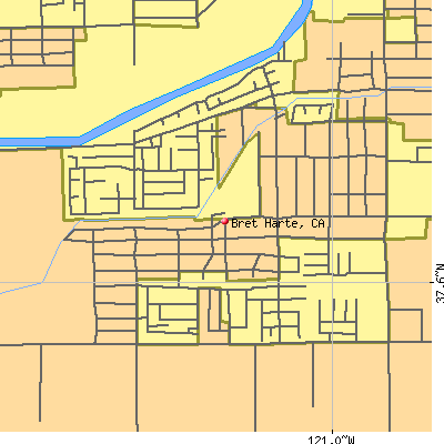 Bret Harte map